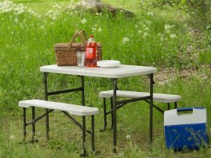 6' Folding table and benches
